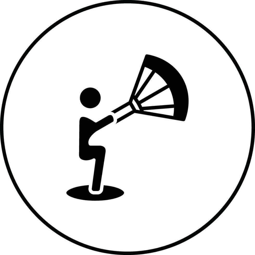 Kitesurfen Vektor Symbol