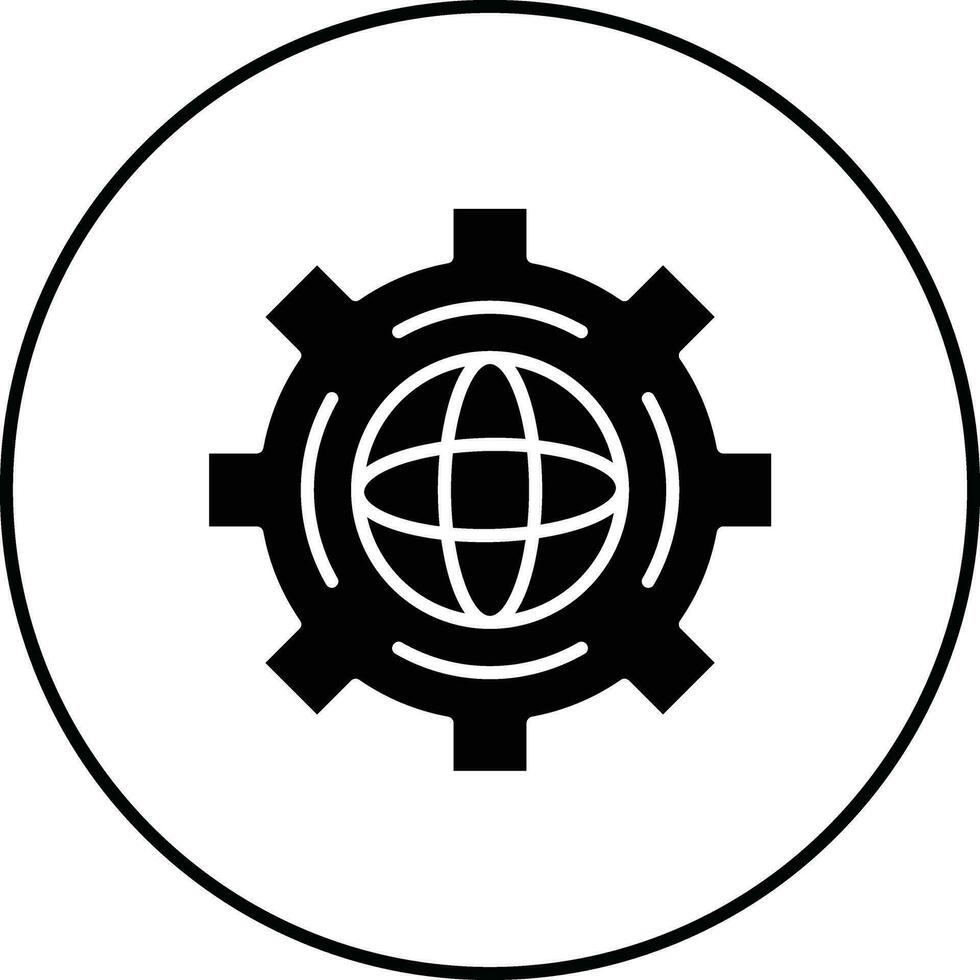 global die Einstellungen Vektor Symbol