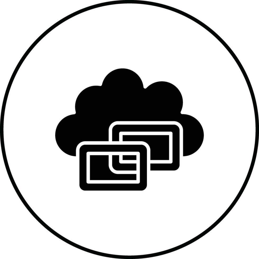 Cloud-Link-Vektor-Symbol vektor