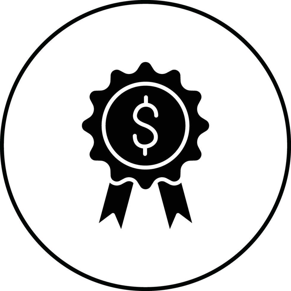 Geld Abzeichen Vektor Symbol