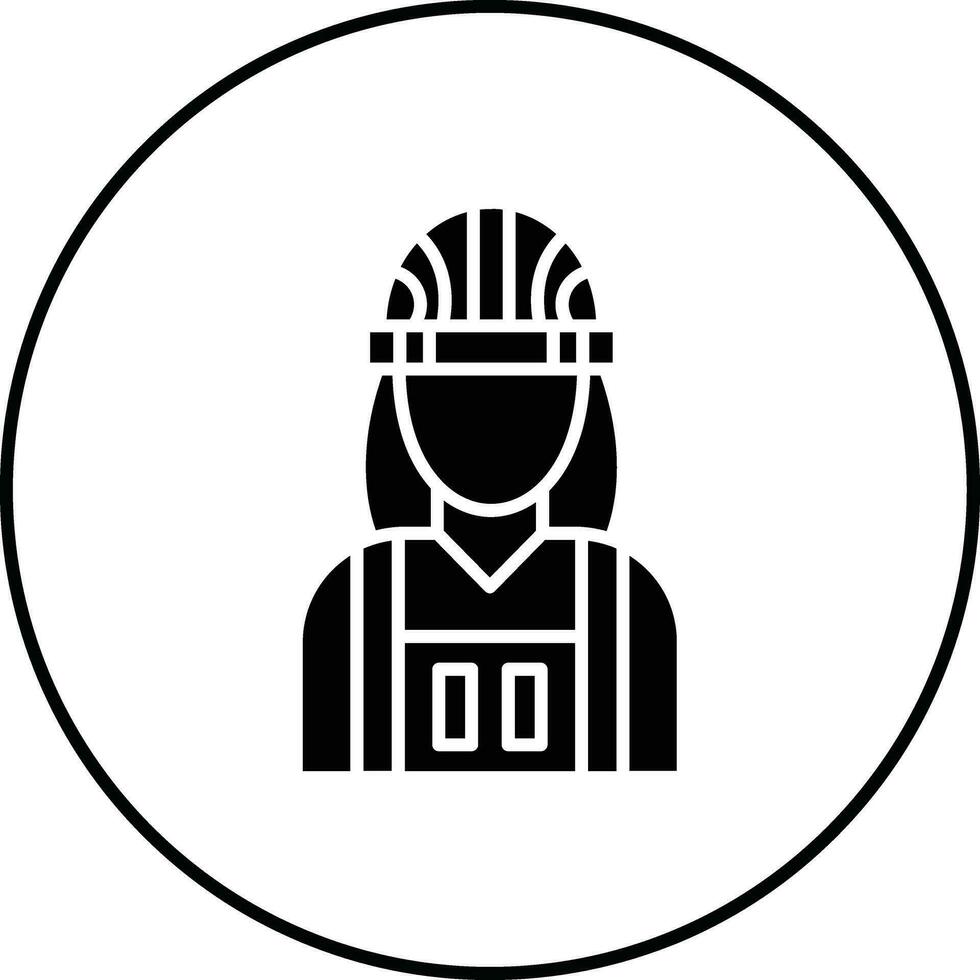 Baumeister weiblich Vektor Symbol