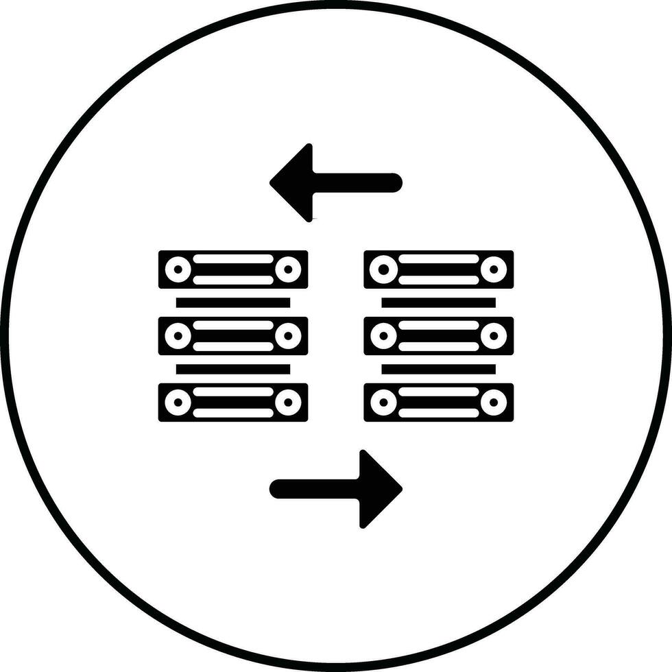 data överföra vektor ikon