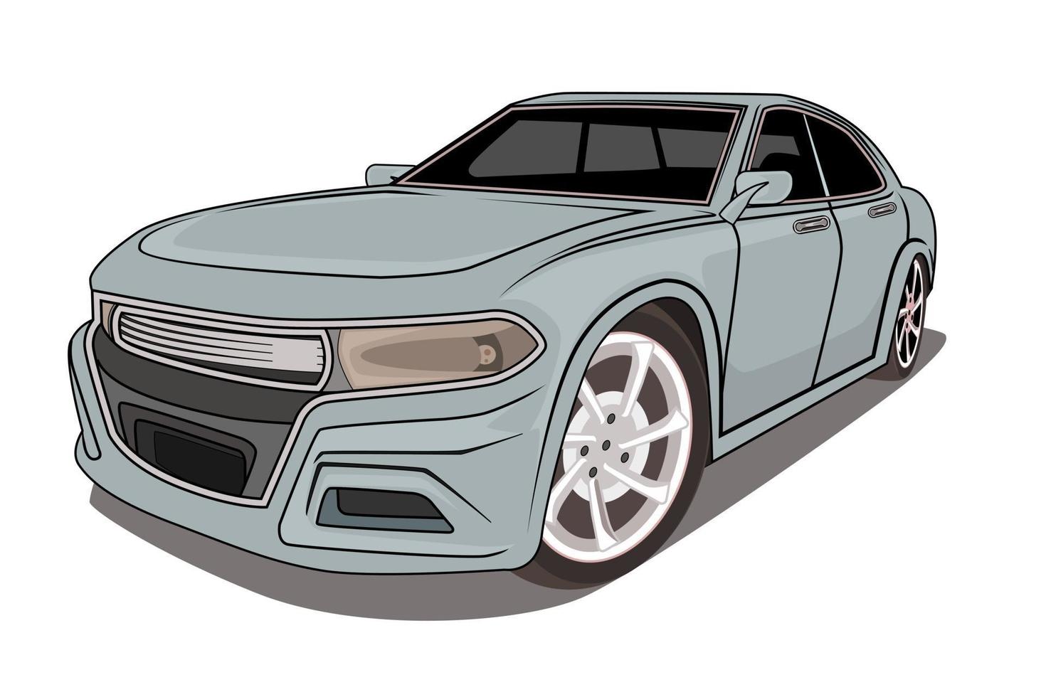 modernes Auto-Illustrationsdesign vektor