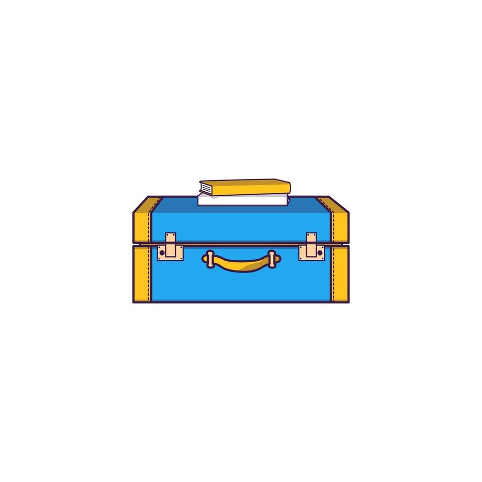resväska tecknad ikon illustration vektor
