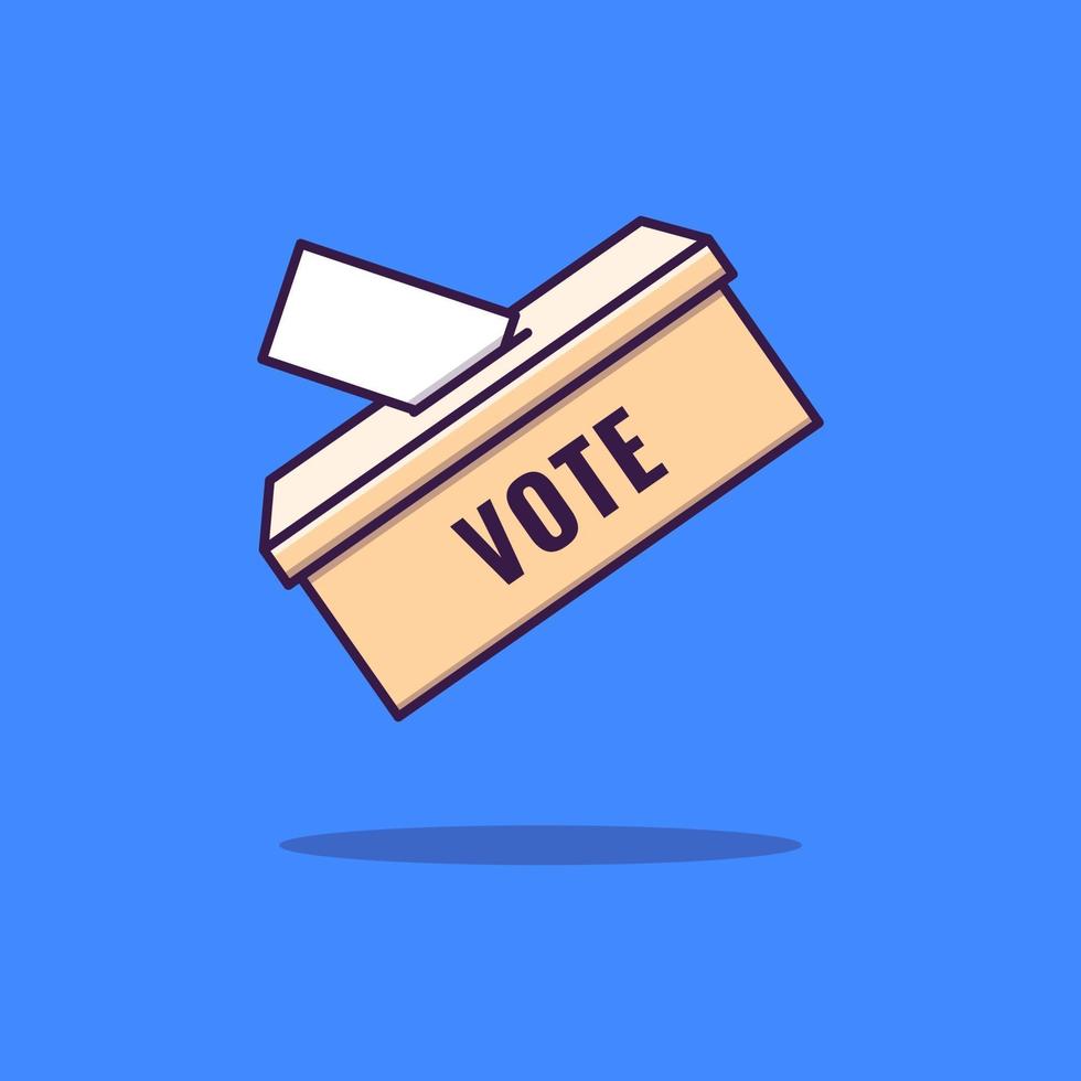 Abstimmung Box Cartoon Symbol Abbildung vektor