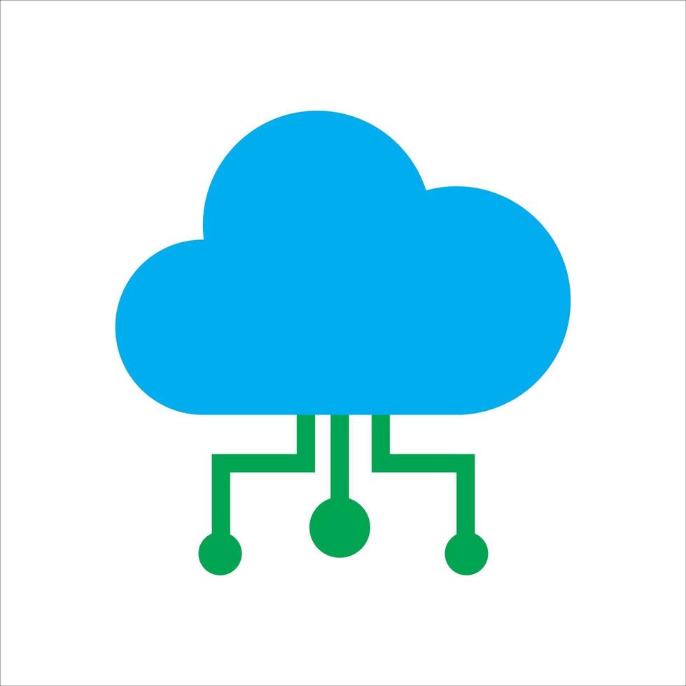 Cloud-Abbildung. Cloud mit WLAN. vektor