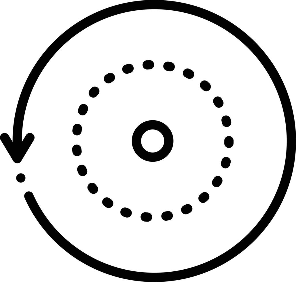 Liniensymbol für Rollover vektor