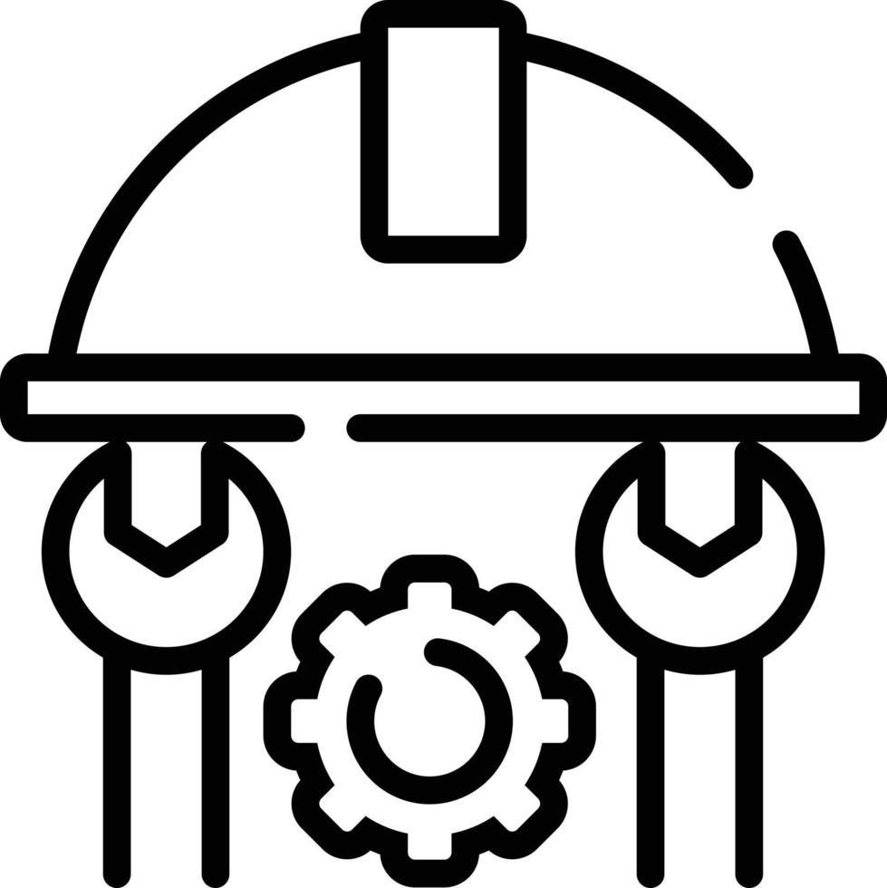 Liniensymbol für Ingenieur vektor