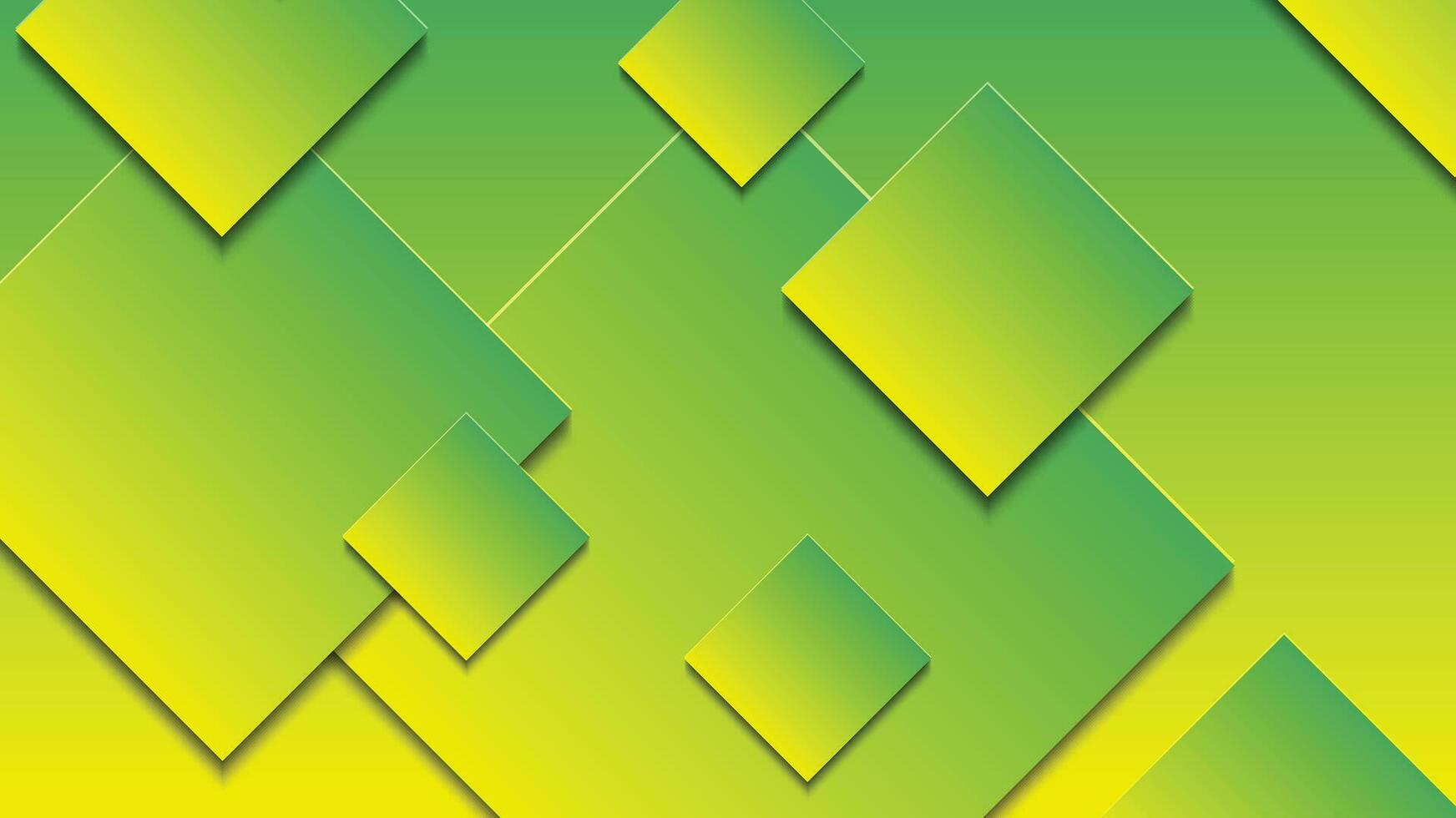 abstrakt grön och gul lutning bakgrund med rektangel rader vektor