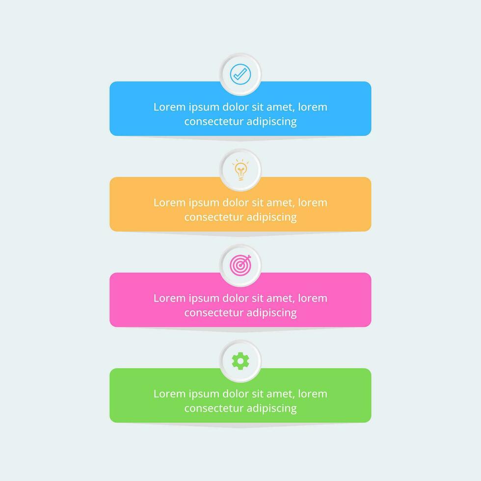 minimal Infografik Design Vorlage zum Geschäft und Bildung mit Optionen und Schritte vektor