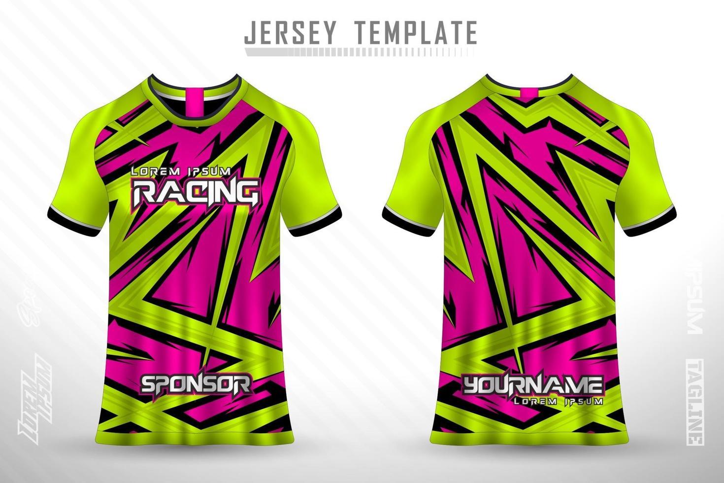 sport jersey och t-shirt mall sport jersey design vektor mockup.