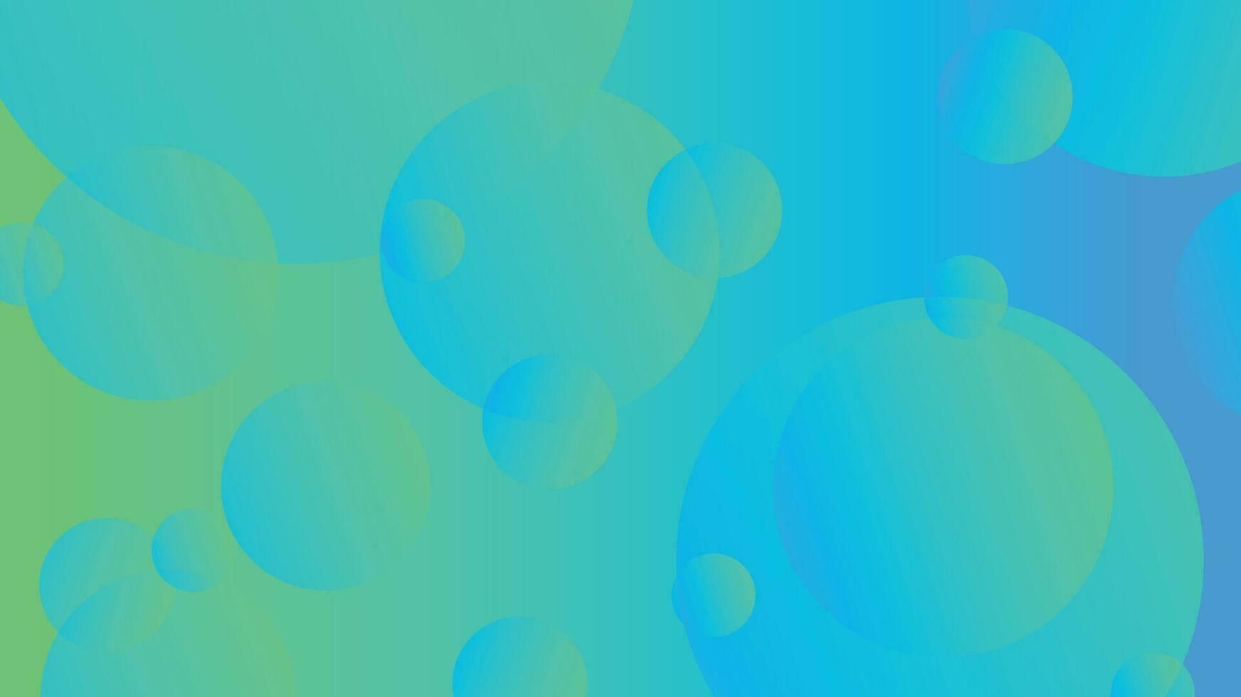 Grün und Blau abstrakt Kreis Gradient modern Grafik Hintergrund vektor