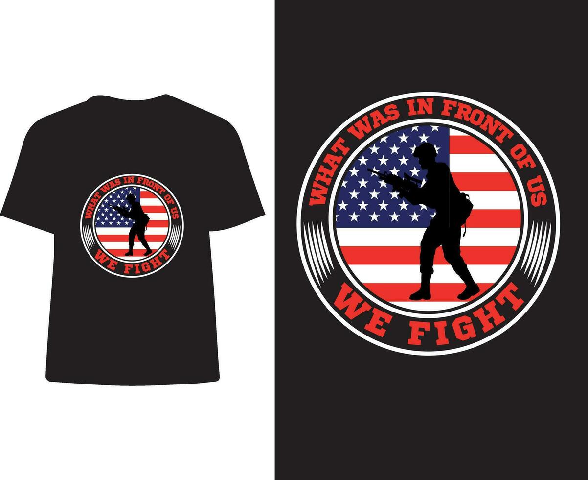 USA armén t-shirt design vektor