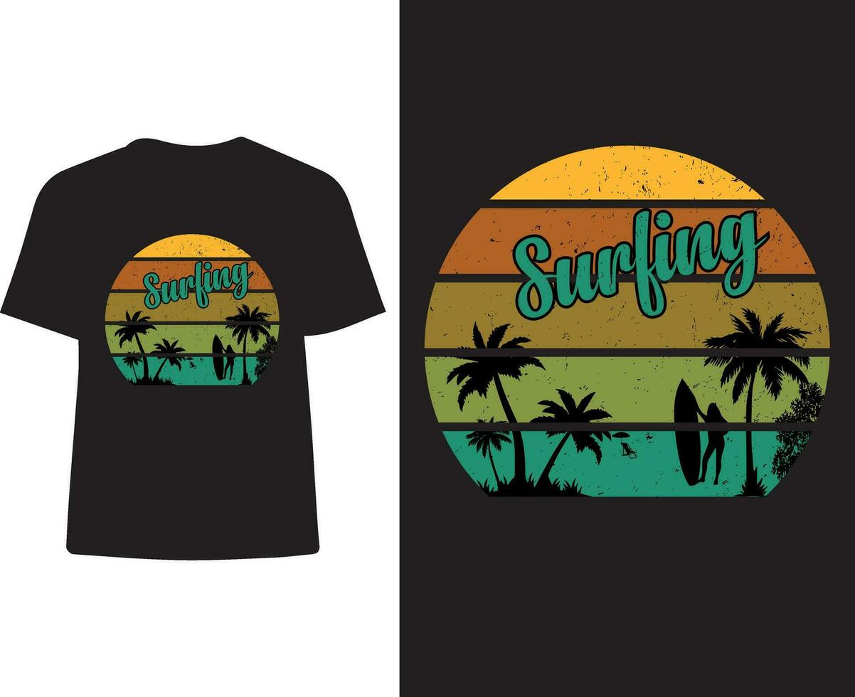 sommar t-shirt design vektor