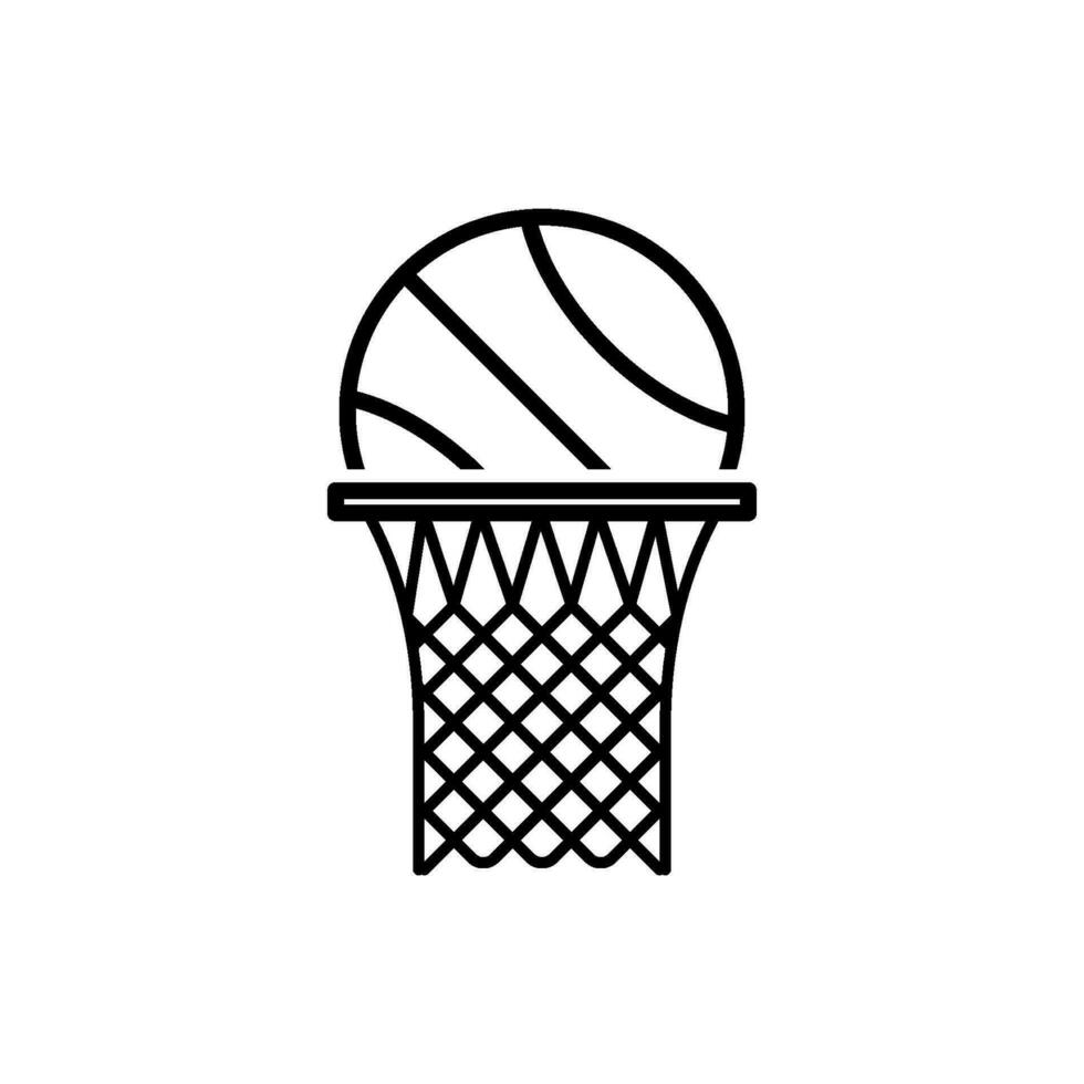 basketboll netto ikon vektor design mallar