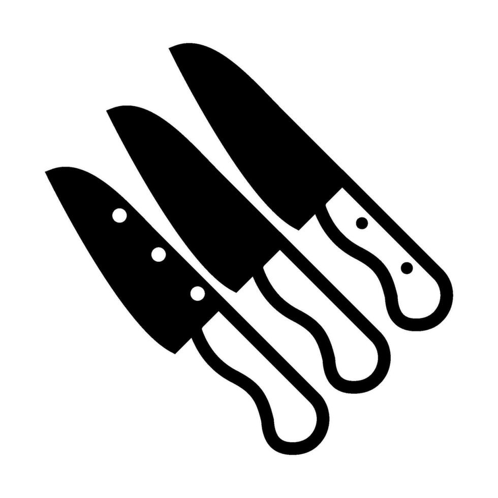 Messer Symbol Design Vektor Vorlagen