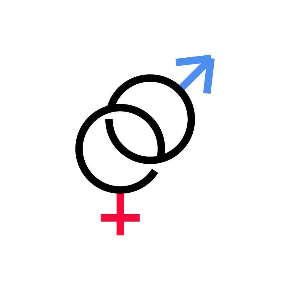 Geschlecht Symbol Vektor Design Vorlagen