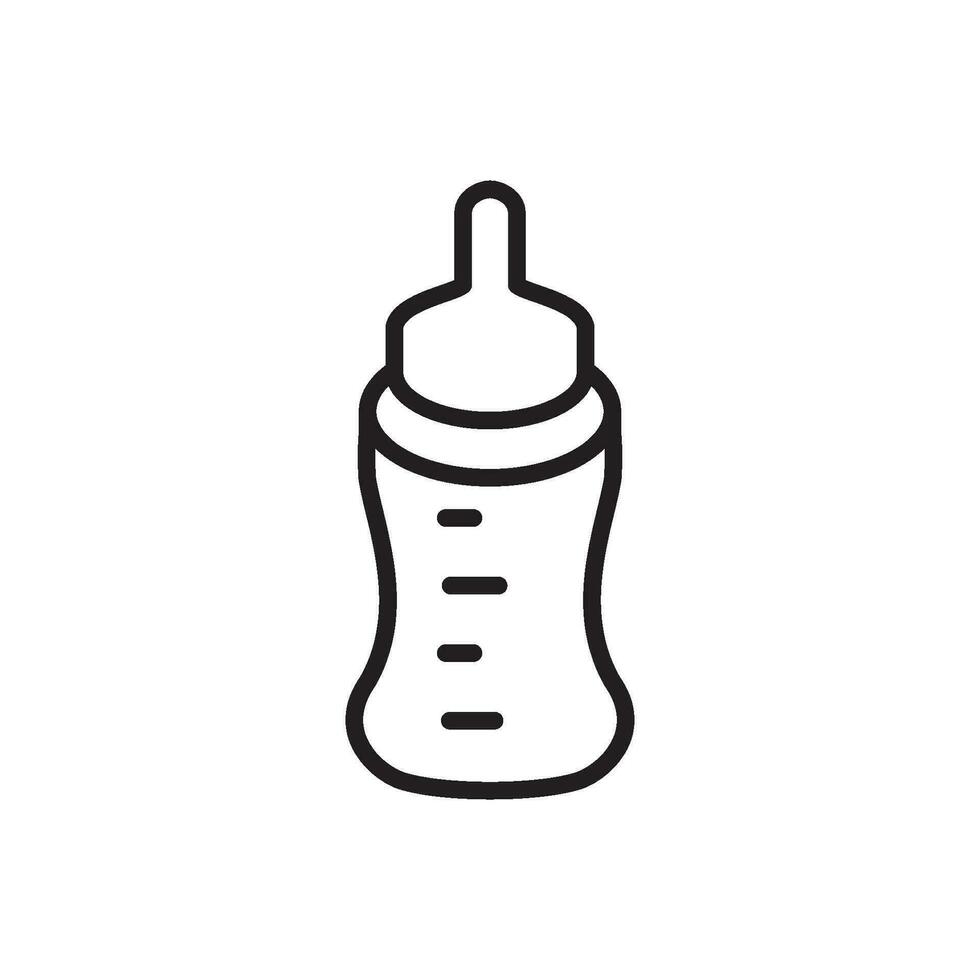 bebis flaska ikon design vektor mallar