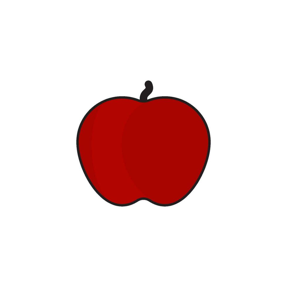 Apfel Obst Symbol Design Vektor Vorlagen