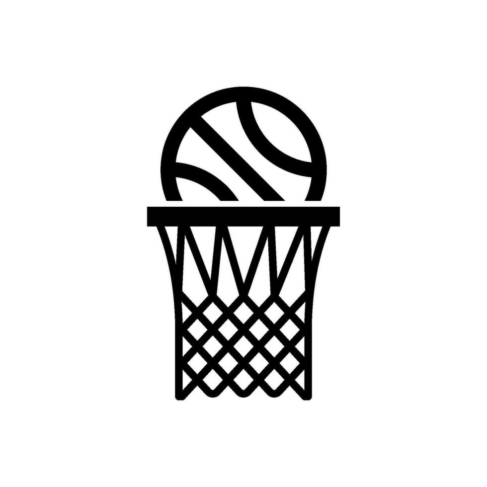 basketboll netto ikon vektor design mallar