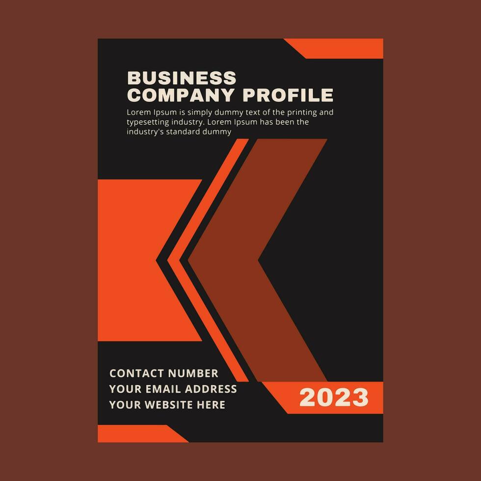 företag företag profil mall broschyr layout vektor