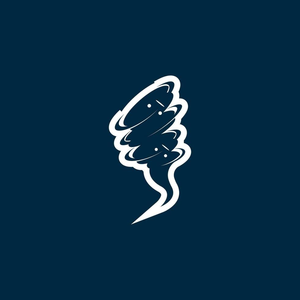 Tornado Logo Symbol Vektor Illustration Design