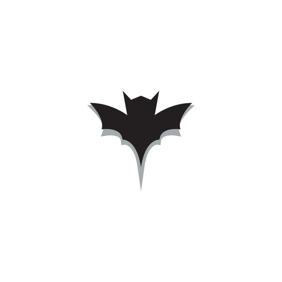 flygande fladdermus silhuett logotyp design vektor mall illustration