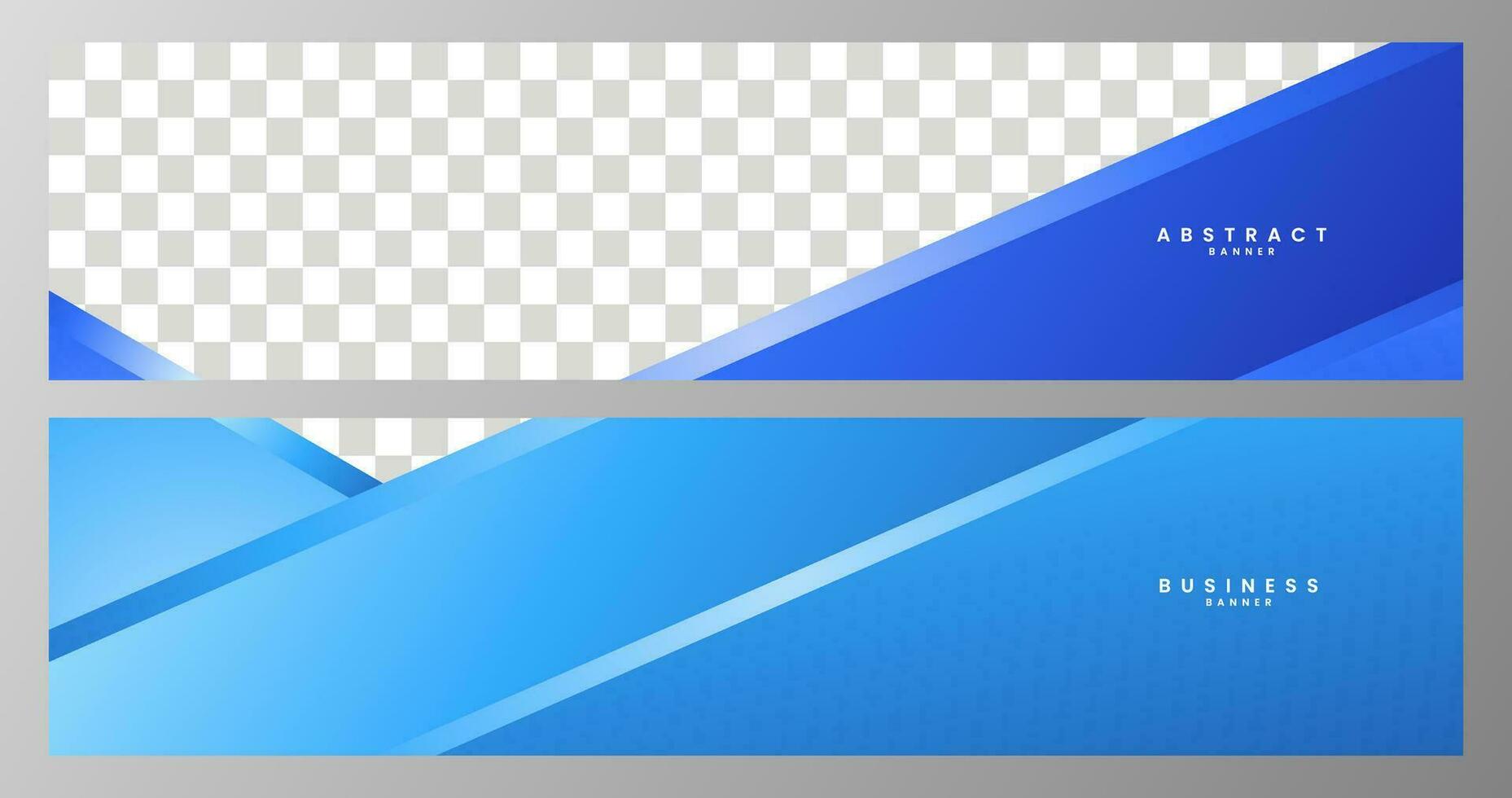 uppsättning av baner med abstrakt modern blå organisk bakgrund vektor