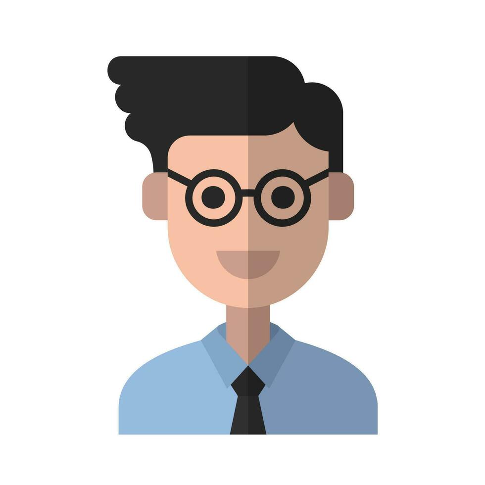 ung man avatar vektor ilustration