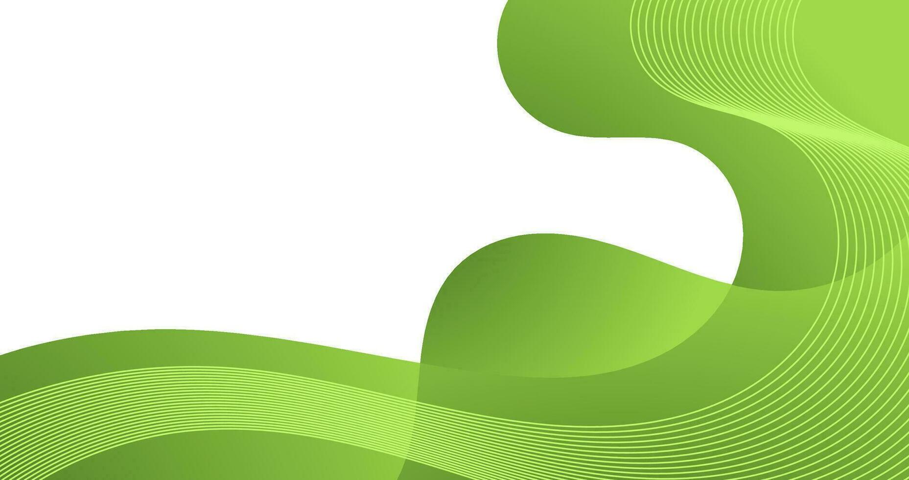 abstrakt Grün bio Kurve Hintergrund zum Geschäft mit Kopieren Raum Bereich vektor