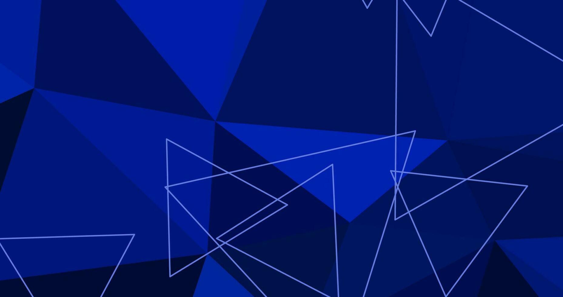 abstrakt modern Blau Hintergrund mit Dreiecke vektor