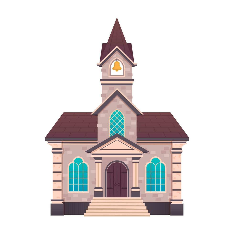 Kirche Illustration auf Weiß Hintergrund vektor