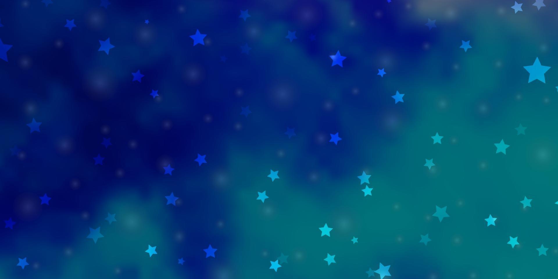 hellrosa, blaues Vektormuster mit abstrakten Sternen. vektor