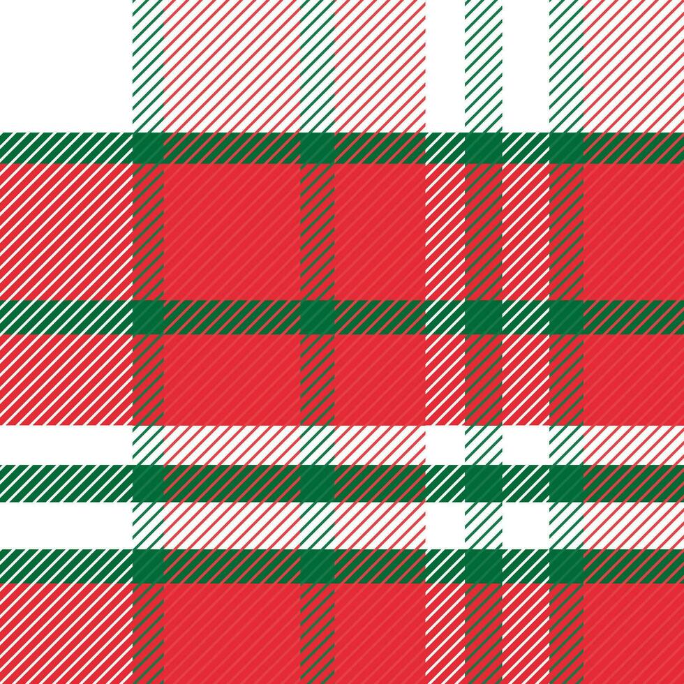 traditionell Weihnachten Plaid Muster - - festlich rot und Grün Tartan klassisch kariert Textil- Design zum Urlaub Jahreszeit vektor