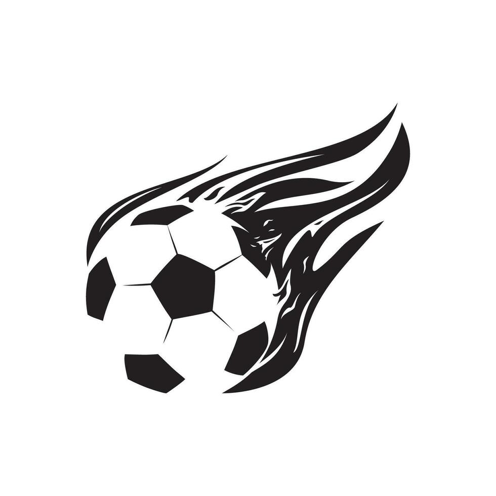 fotboll vektor illustration. fotboll boll tecken och symbol