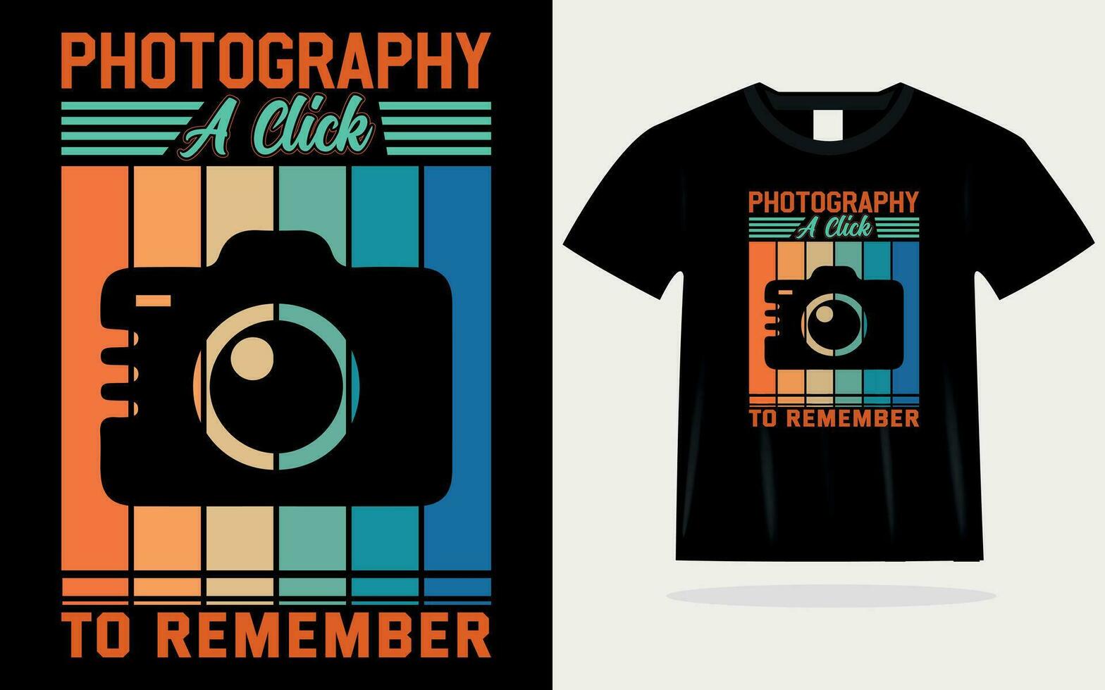 fotografi tshirt design premie vektor