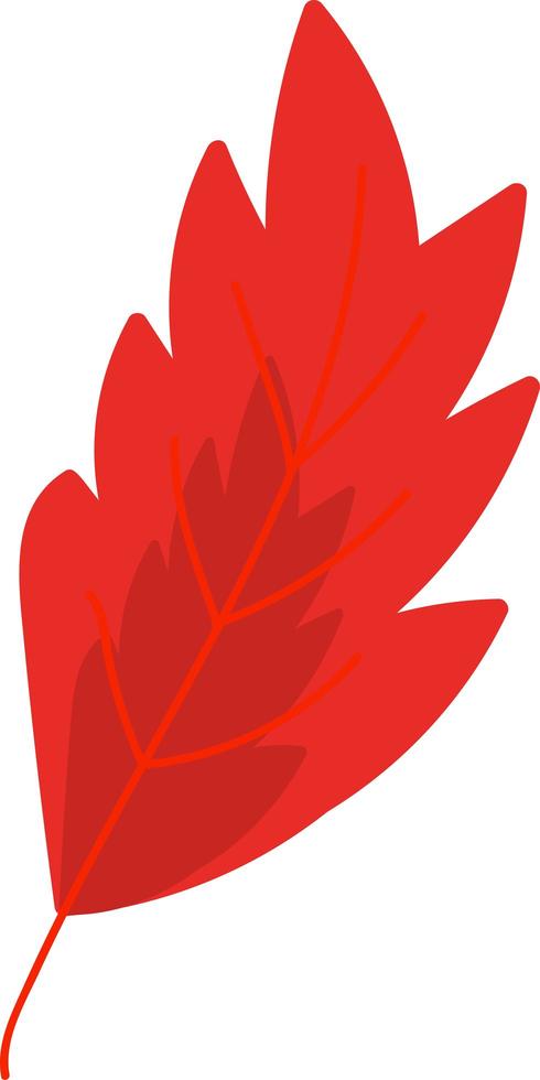 träd torkade röda blad miljö natur vektor