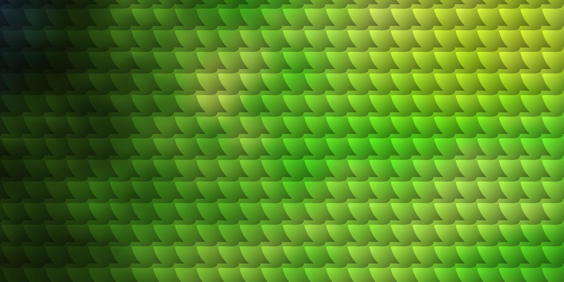dunkelgrüner, gelber Vektorhintergrund mit Rechtecken. vektor