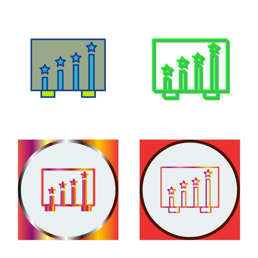 Bewertungsvektorikone vektor