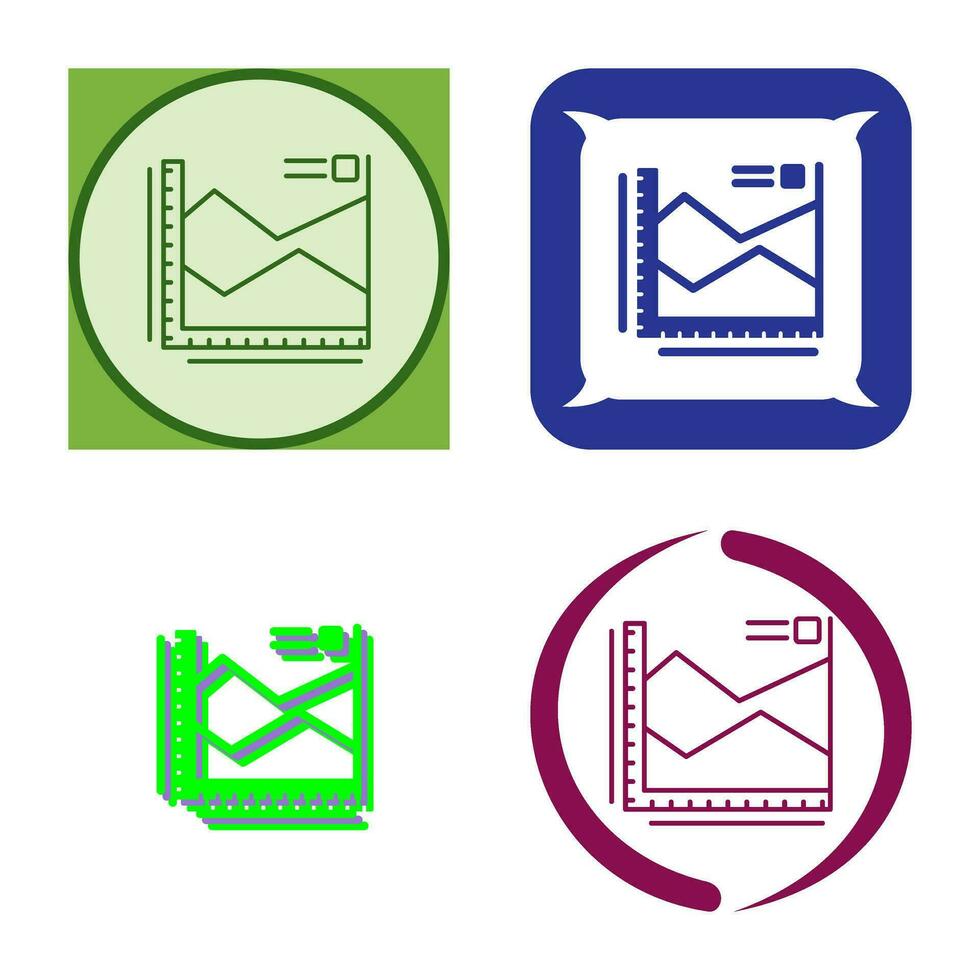 spline Diagram vektor ikon