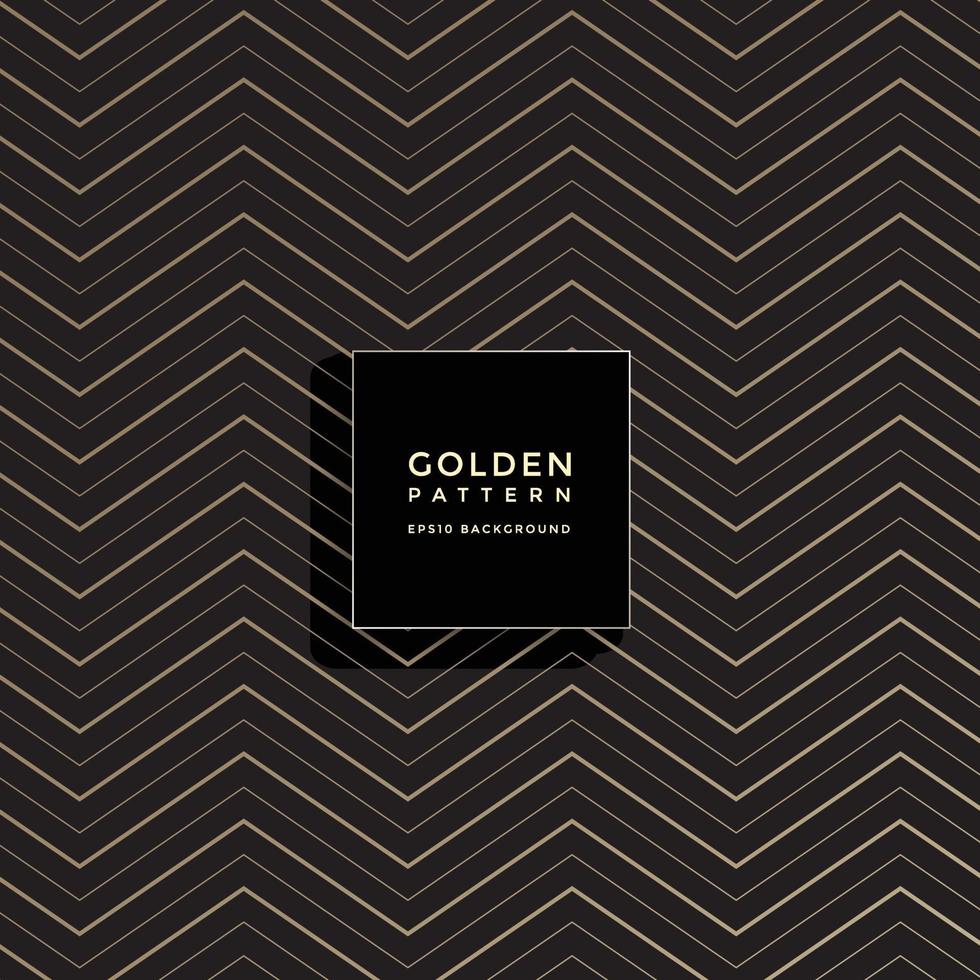 luxuriöses goldenes geometrisches Muster, abstrakter Musterhintergrund vektor