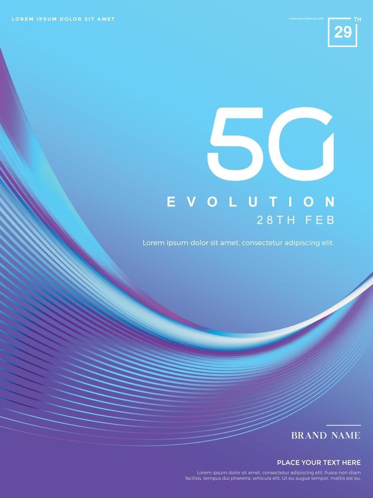 abstrakter 5g-Hintergrund, 5g-Netzwerktechnologie vektor