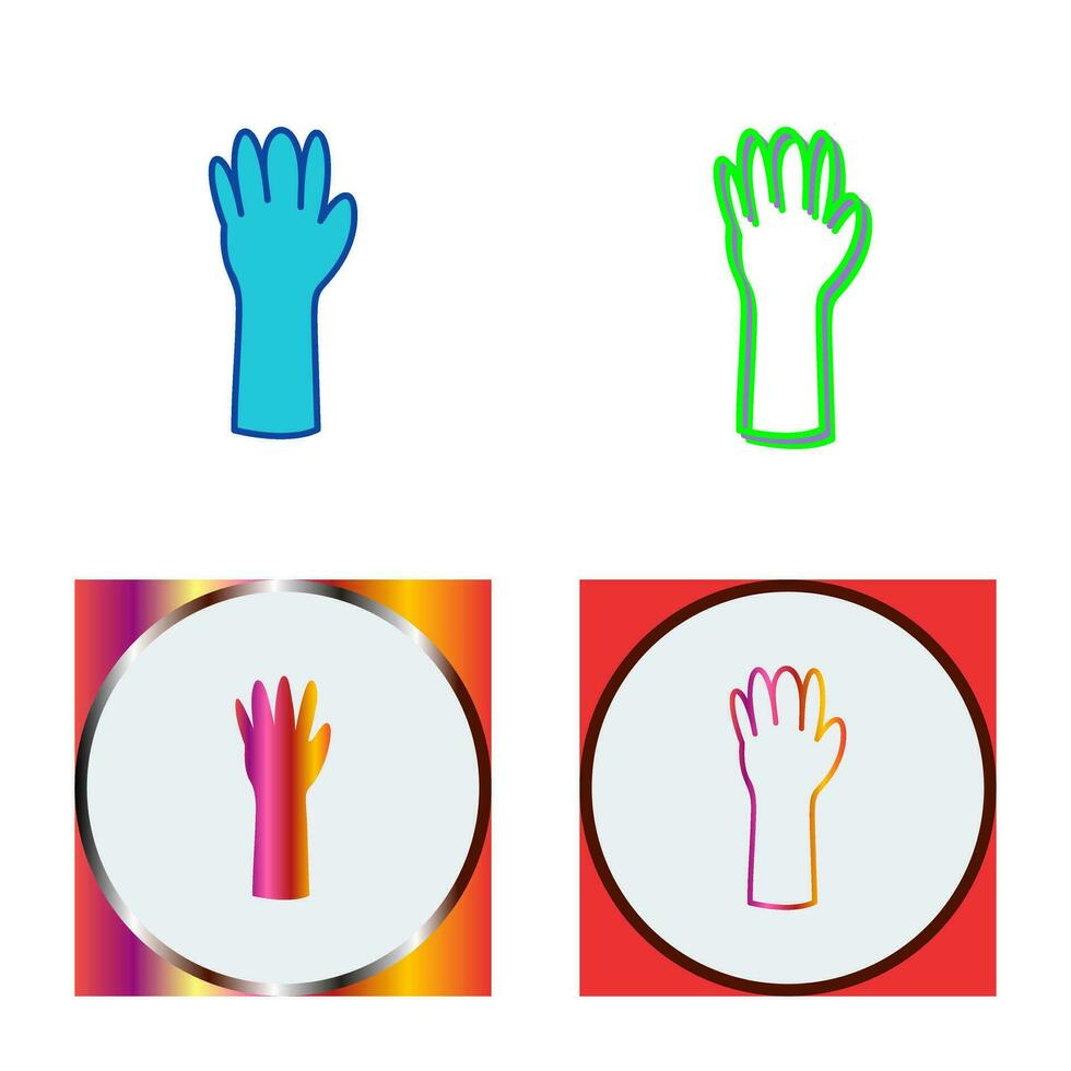 unik handskar vektor ikon