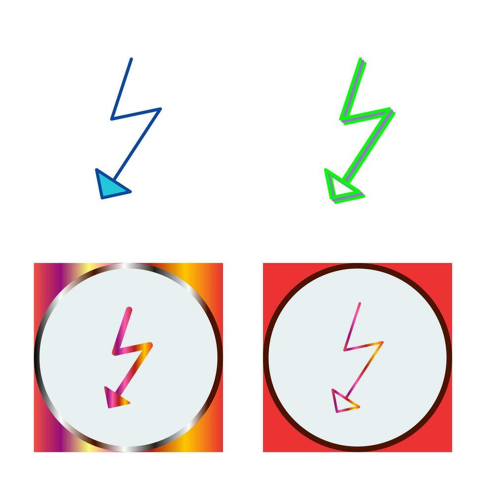 einzigartiges Flash-Vektorsymbol vektor