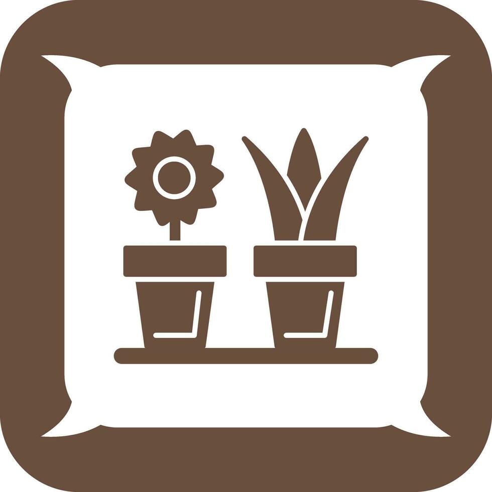 Vektorsymbol für Zimmerpflanzen vektor