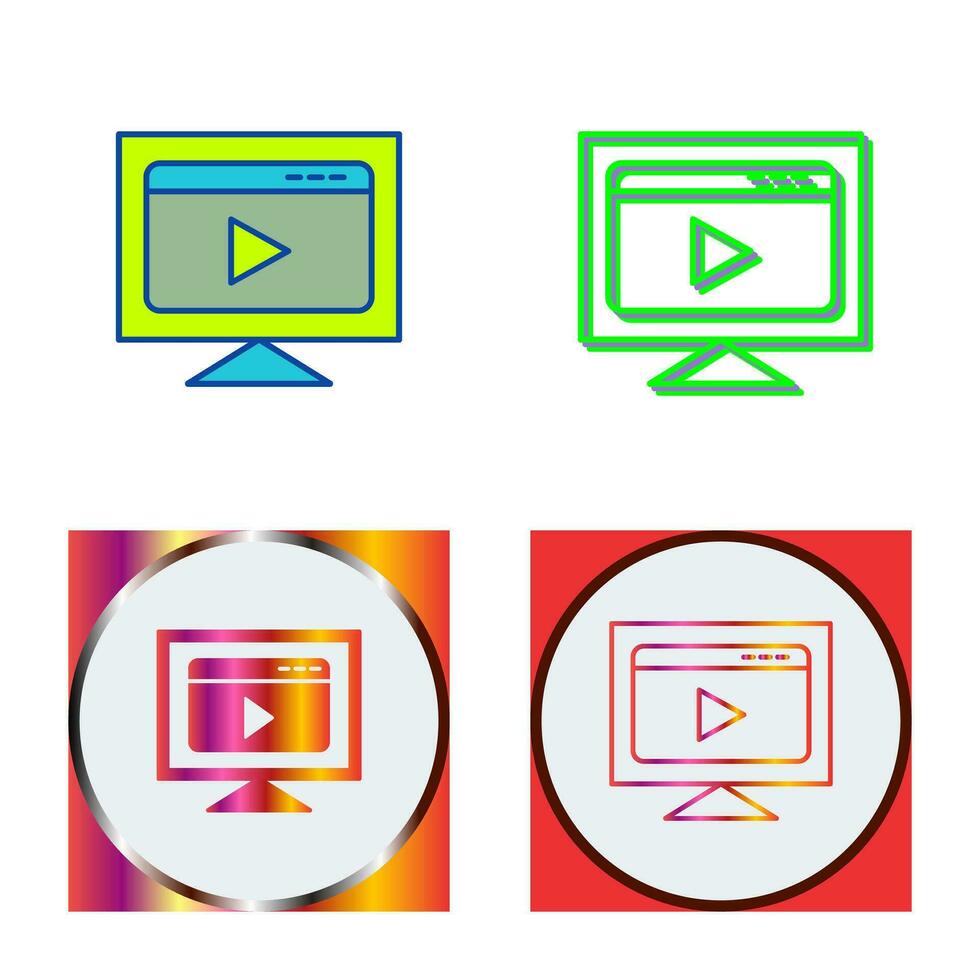 Video-Streaming-Vektorsymbol vektor