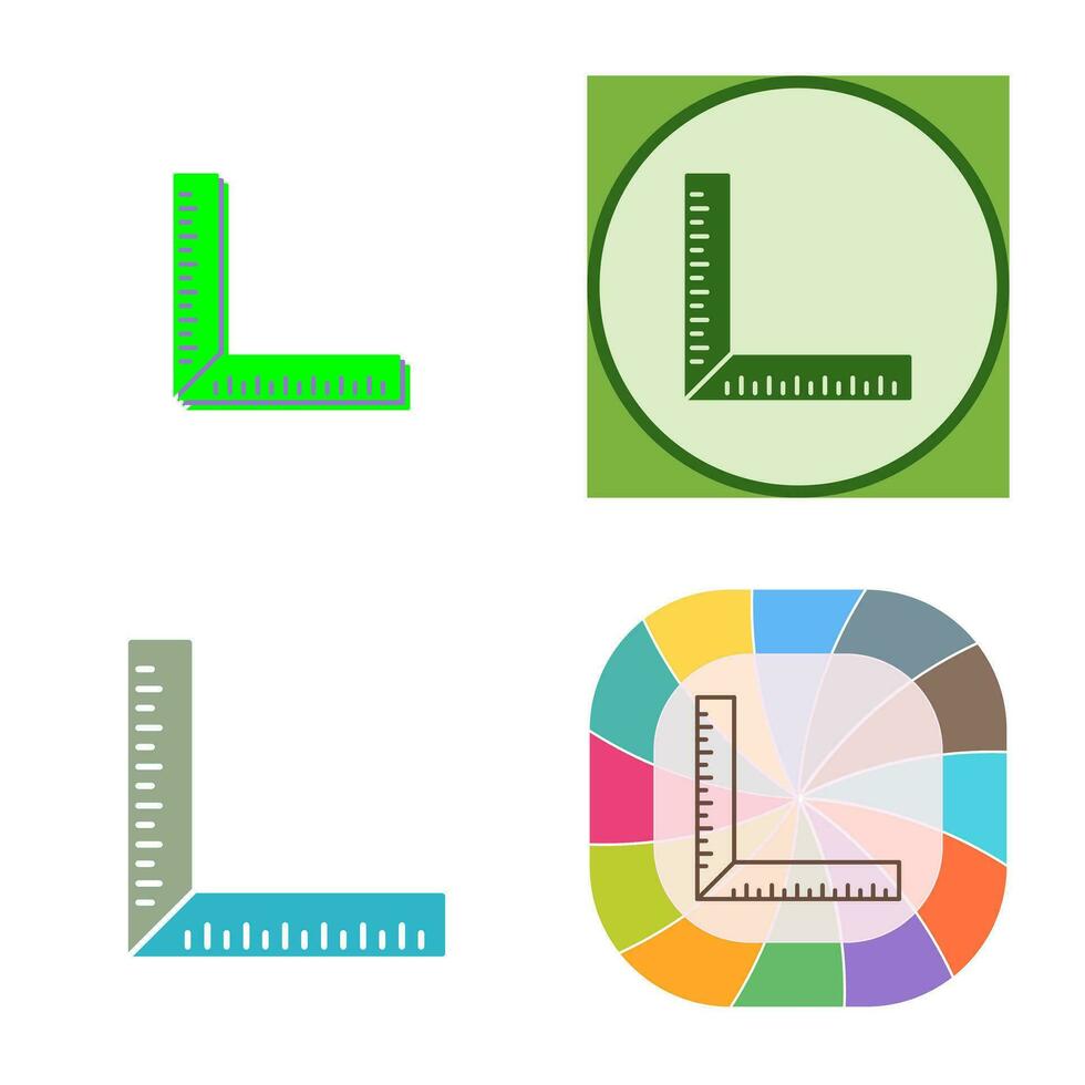 quadratisches Lineal-Vektorsymbol vektor