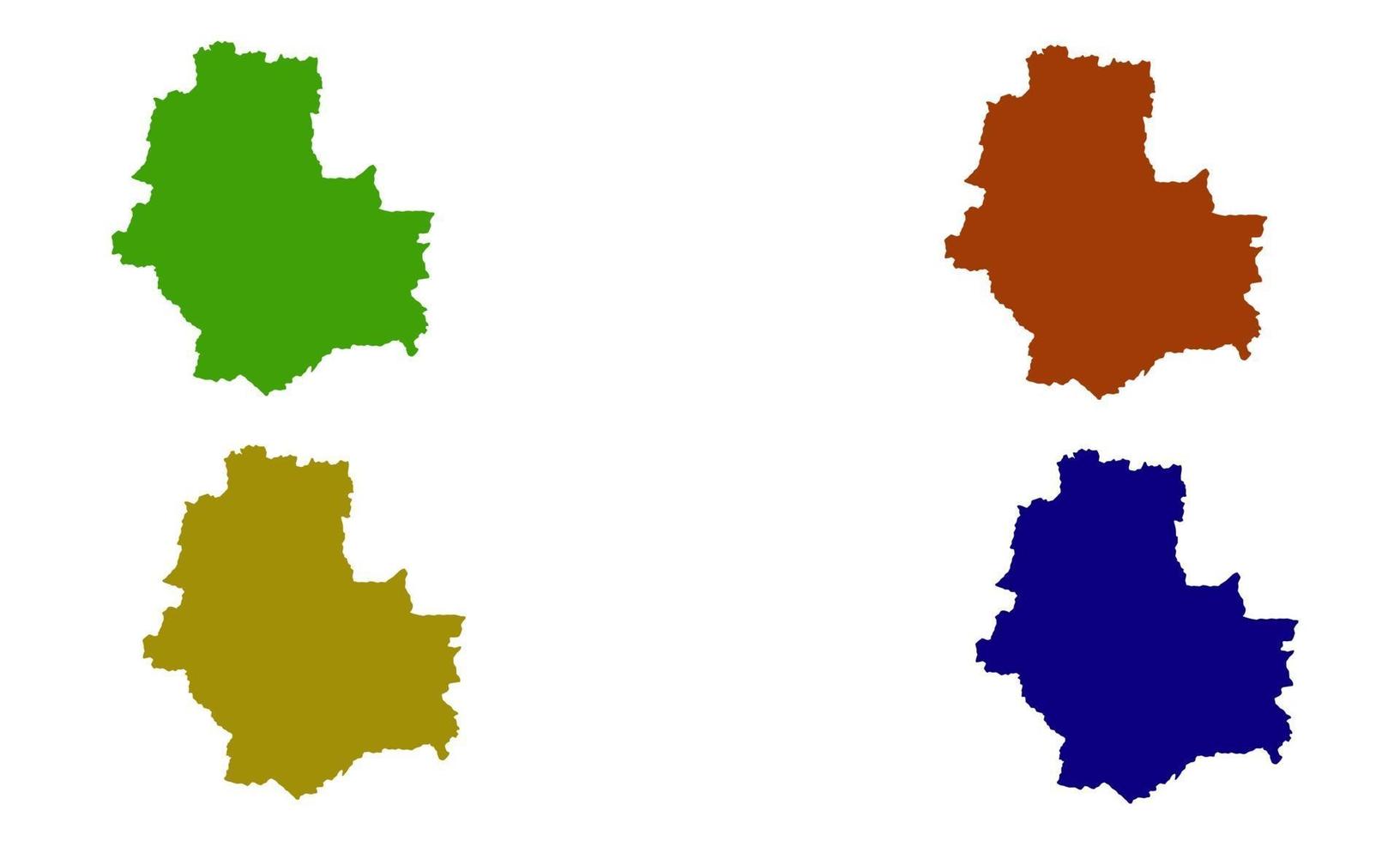 Warschauer Stadtplan Silhouette in Polen vektor