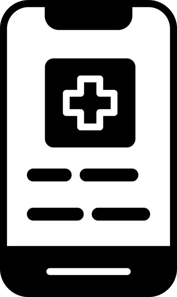 medicinsk app vektor ikon