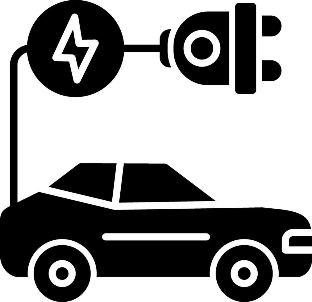 Vektorsymbol für Elektroautos vektor